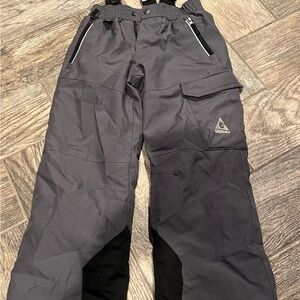Boy’s Gray Snow Pant Bibs